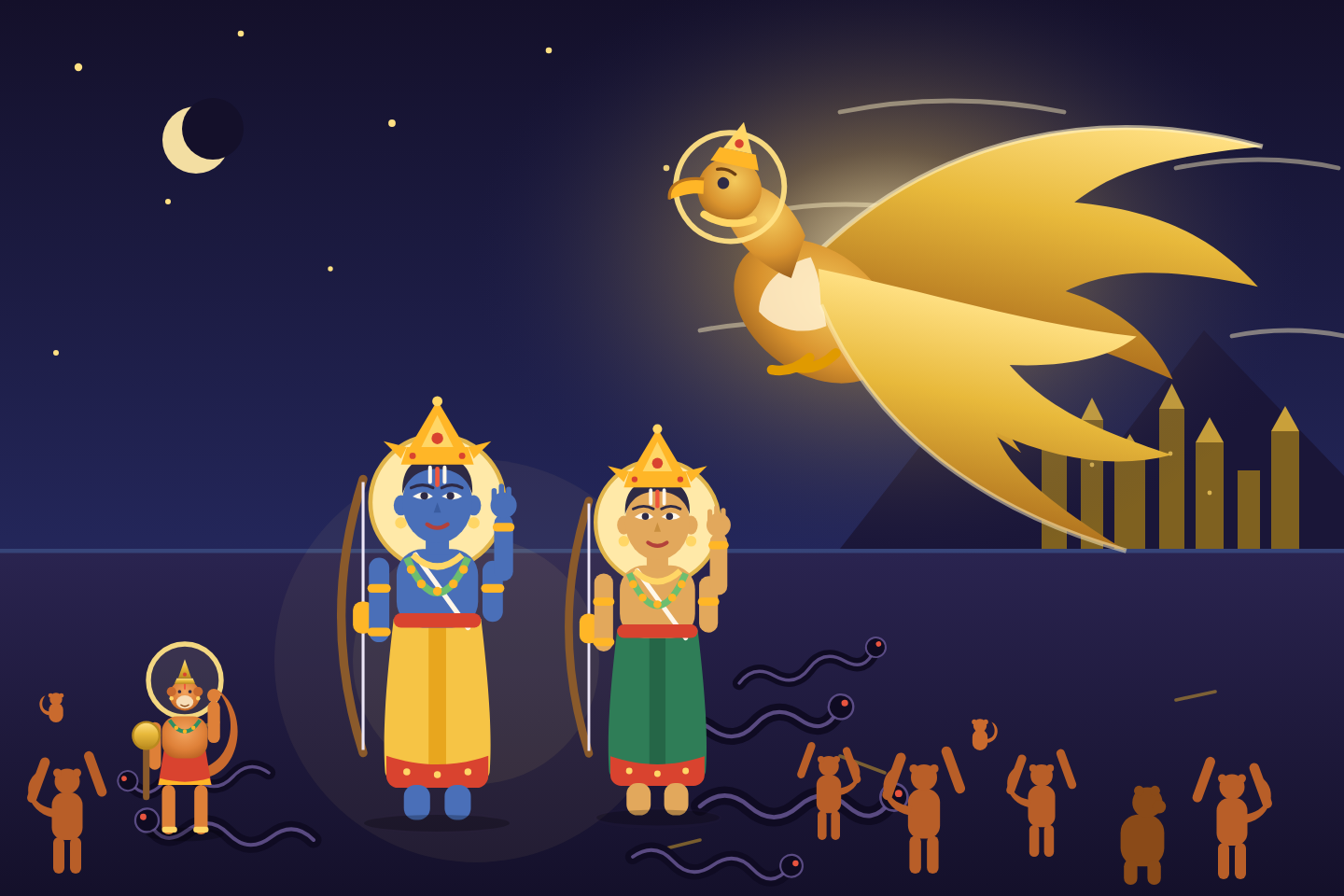 The night the vānaras wept